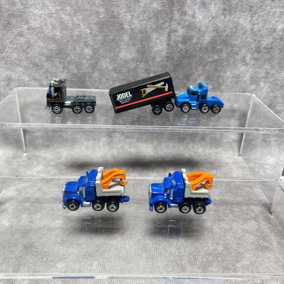 Micro Machines Jodel Building Supply & Mack Tow Truck Set Vintage 80's - Picture 2 of 12